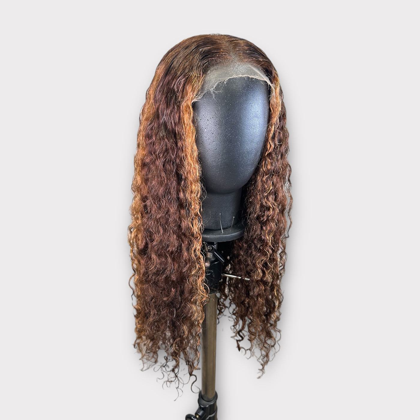 L'Purple Deepwave colored wig 5x5 HD closure